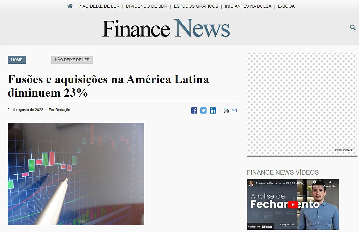 Fuses e aquisies na Amrica Latina diminuem 23%